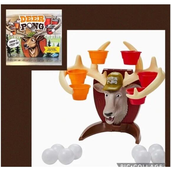 Deer Pong Game, Talking‎ Deer Head Music GAME NIGHT PARTY DRINKING GAMES COLLEGE - Picture 7 of 15